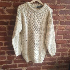 Mackinnon of Scotland Cable Fisherman Wool Sweater